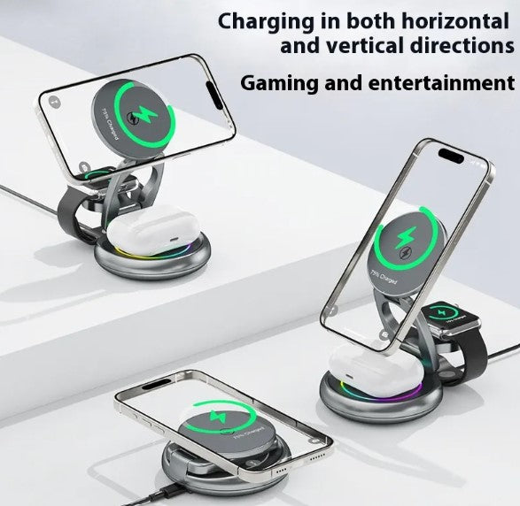 Aevor Elite 3-in-1 Wireless Charging Station - Luxury Edition.