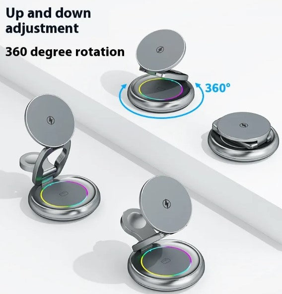 Aevor Elite 3-in-1 Wireless Charging Station - Luxury Edition.