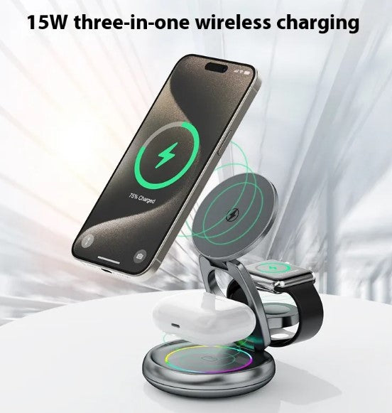 Aevor Elite 3-in-1 Wireless Charging Station - Luxury Edition.